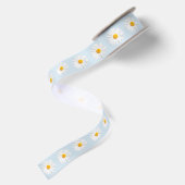 Ruban En Satin marguerite blanche (Dos)