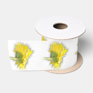 Ruban En Satin marguerite jaune
