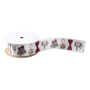 Ruban En Satin Mariage Bells Bridal Rose  Bowtie Ruban