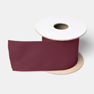 Ruban En Satin Mariage Élégant Couleur Uni Bourgogne