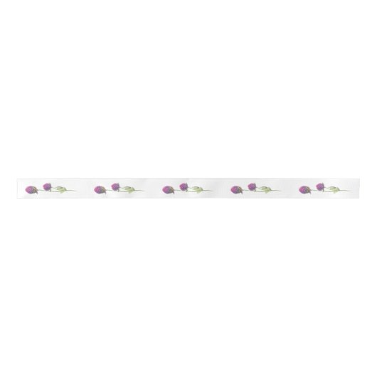 Ruban En Satin Mariage simple Amaranthe Amaranth (Devant)
