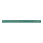 Ruban En Satin Mariage turquoise Nom personnalisé Ruban (Devant)