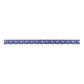 Ruban En Satin marine bleu nautique coquillages côtier mariage fa (Devant)