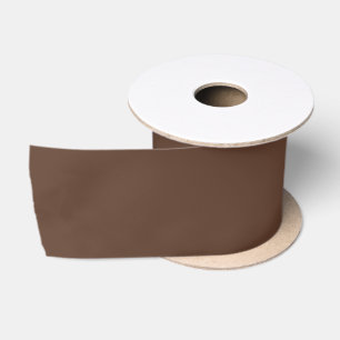 Ruban En Satin Marron Chocolat Moderne Uni