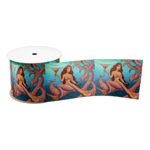 Ruban En Satin Martini à cheveux longs Mermaid Thunder_Cove