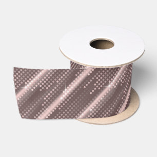 Ruban En Satin Matrice pois de grande parties scintillant mallow