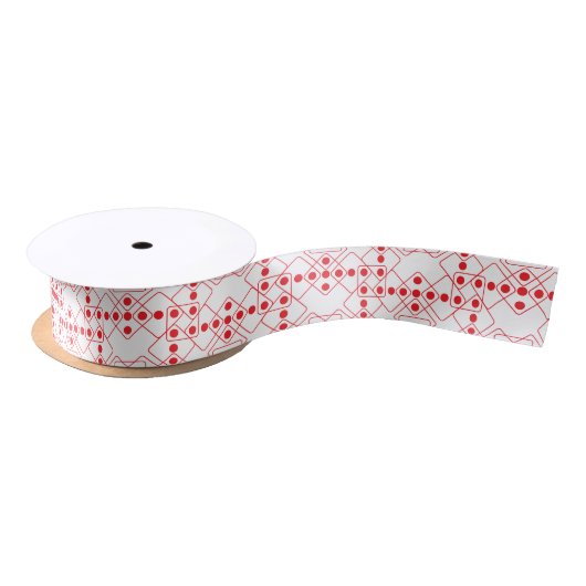 Ruban En Satin Matrices rouges (Bobine)