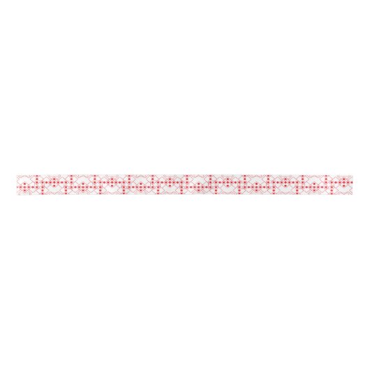 Ruban En Satin Matrices rouges (Devant)