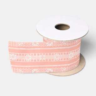 Ruban En Satin MAZIPOODLES Floral rayé tricoté côtelé 202