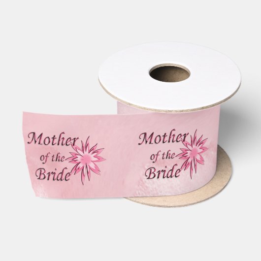 Ruban En Satin Mère de la mariée rose (Bobine)