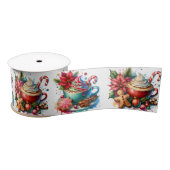 Ruban En Satin Merry Christmas Hot Cocoa and Cookies (Bobine)