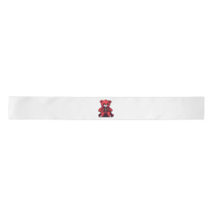 Ruban En Satin Mignon ours en peluche rouge garçon