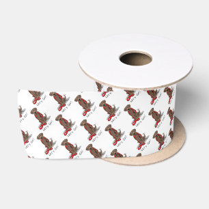 Ruban En Satin Mignonne Chien - Allons-y ! Récupérateur de chocol