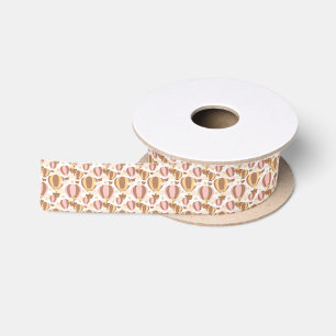 Ruban En Satin mignonne girafe unisex carrelé bébé