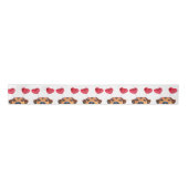 Ruban En Satin Mignonne Valentine's Day Chien Funny Heart Headban (Devant)
