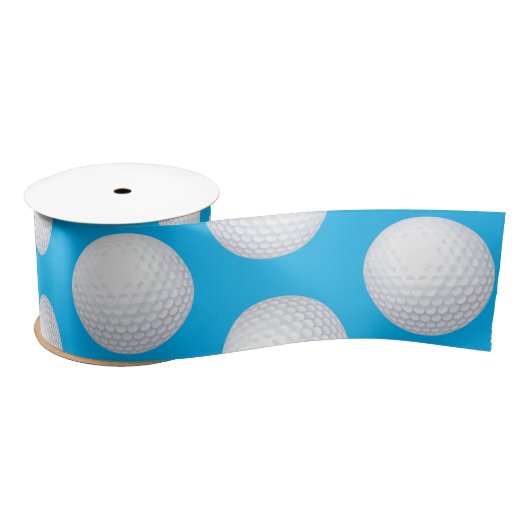 Ruban En Satin Mini Golf Balls Anniversaire Fête Enfants Bleu (Bobine)