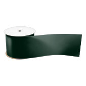 Ruban En Satin Mini pin foncé vert uni élégant (Bobine)