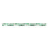 Ruban En Satin Minimalist Green Split Heart Pattern (Devant)
