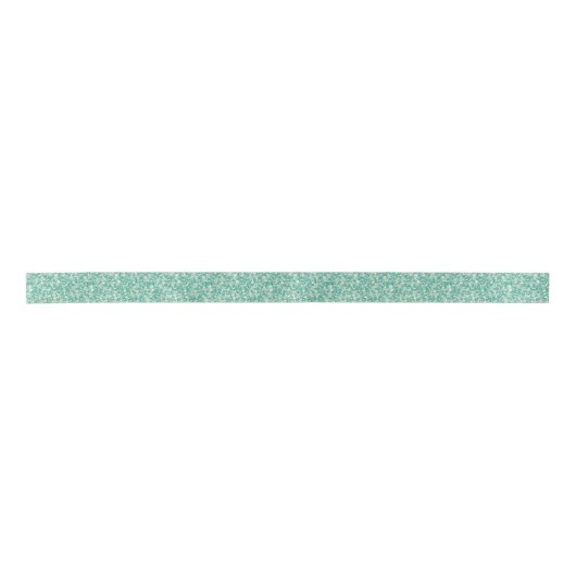 Ruban En Satin Mint Green Glitter And Sparkles. (Devant)