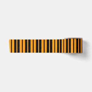Ruban En Satin Modèle de bande verticale orange noir