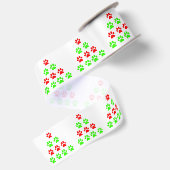 Ruban En Satin modèle de conception d'arbre de noël patte de comp (Dos)