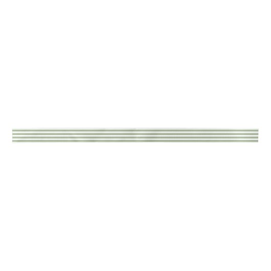 Ruban En Satin Modern Cute Sage Green Stripes Holiday (Devant)
