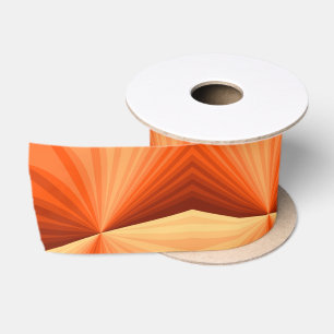 Ruban En Satin Moderne Abstrait Orange Rouge Vanille Graphique Fr