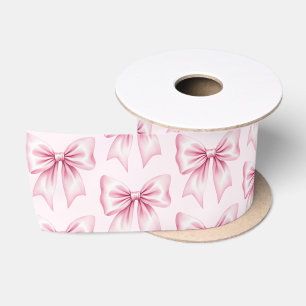 Ruban En Satin Moderne Tendance Mignon Coquette Motif Arc Rose