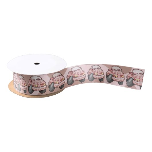Ruban En Satin Moo Car (Bobine)