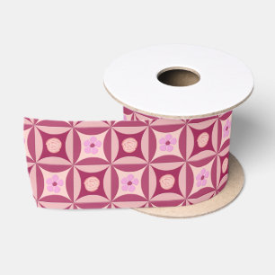 Ruban En Satin MoonStone Rose et Cherry Flower dans la porte