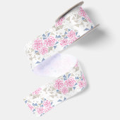 Ruban En Satin Mosaïque, fleurs (Dos)
