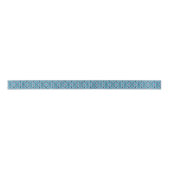 Ruban En Satin Motif abstrait dans bleu et gris (Devant)