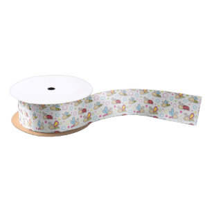 Ruban En Satin motif avec des insectes