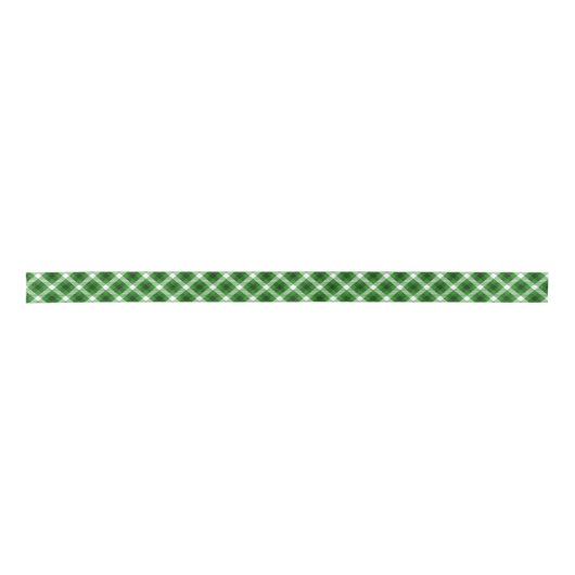 Ruban En Satin Motif blanc et noir vert (Devant)
