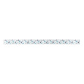 Ruban En Satin Motif bleu d'étoiles de mer (Devant)