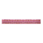 Ruban En Satin Motif brillant argent rose or brillant (Devant)