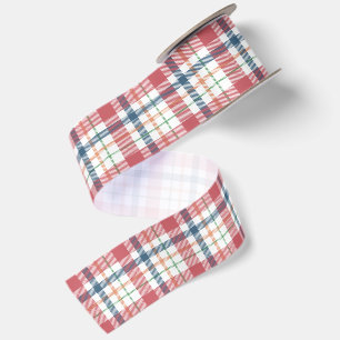 Ruban En Satin Motif carreaux classique