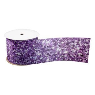 Ruban En Satin Motif chic abstrait violet élégant