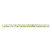 Ruban En Satin Motif citron, Fleurs de citron, Feuilles, Citrus (Devant)