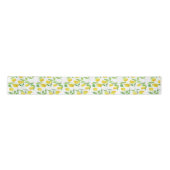 Ruban En Satin Motif citrons aquarelles (Devant)
