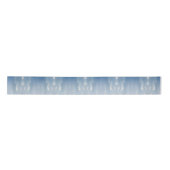 Ruban En Satin Motif Cloud bleu clair et blanc Abstrait (Devant)