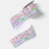 Ruban En Satin Motif coloré (Dos)