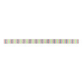Ruban En Satin Motif coloré Chevron (Devant)