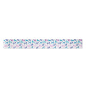Ruban En Satin Motif coloré Pastel Reindeer (Devant)