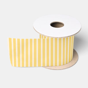 Ruban En Satin Motif Cottagecore rayé Prépa Jaune Ensoleillé