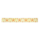Ruban En Satin Motif d'aquarelle Starfish (Devant)