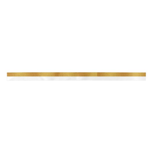 Ruban En Satin Motif de badge Gold Foil White Stripes (Devant)