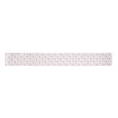 Ruban En Satin Motif de Bow rose Aquarelle (Devant)