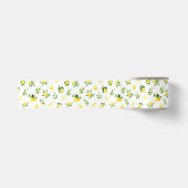 Ruban En Satin Motif de citrons et de feuillage (Devant)