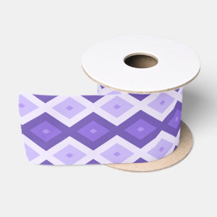 Ruban En Satin Motif de diamant violet